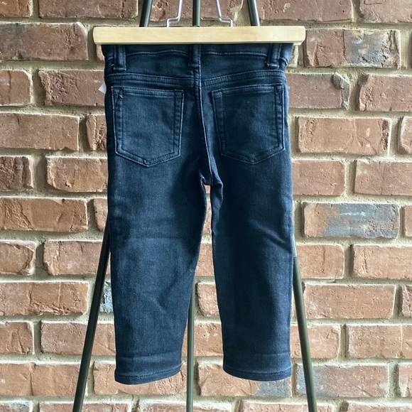 18-24M NWT Gap Slim Jeans - Black with Camo Cuffs - Picture 5 of 6